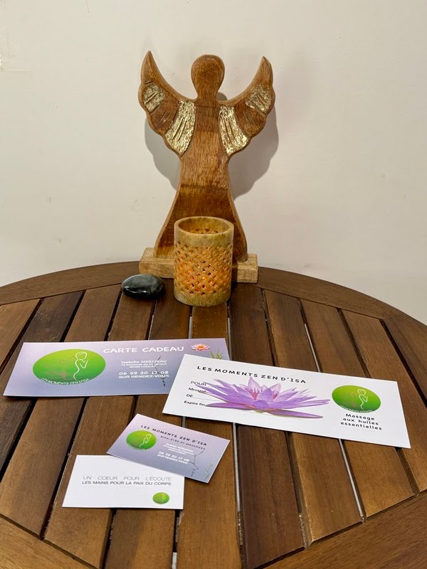 Carte cadeau massage – Les Moments Zen d’Isa Cholet